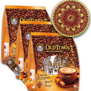 (Salted Caramel) OLDTOWN White Coffee Asian Instant Coffee 3/5/6/10/20 Packs